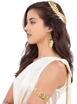 Gold Leaf Grecian Goddess Jewellery Set