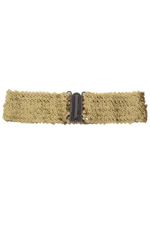 Gold Sequin Stretch Belt Costume Accessory