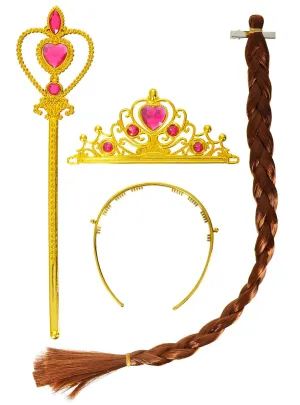 Golden Princess Girls Costume Accessory Set