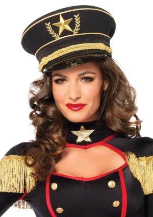 Golden Star Deluxe Military Costume Hat