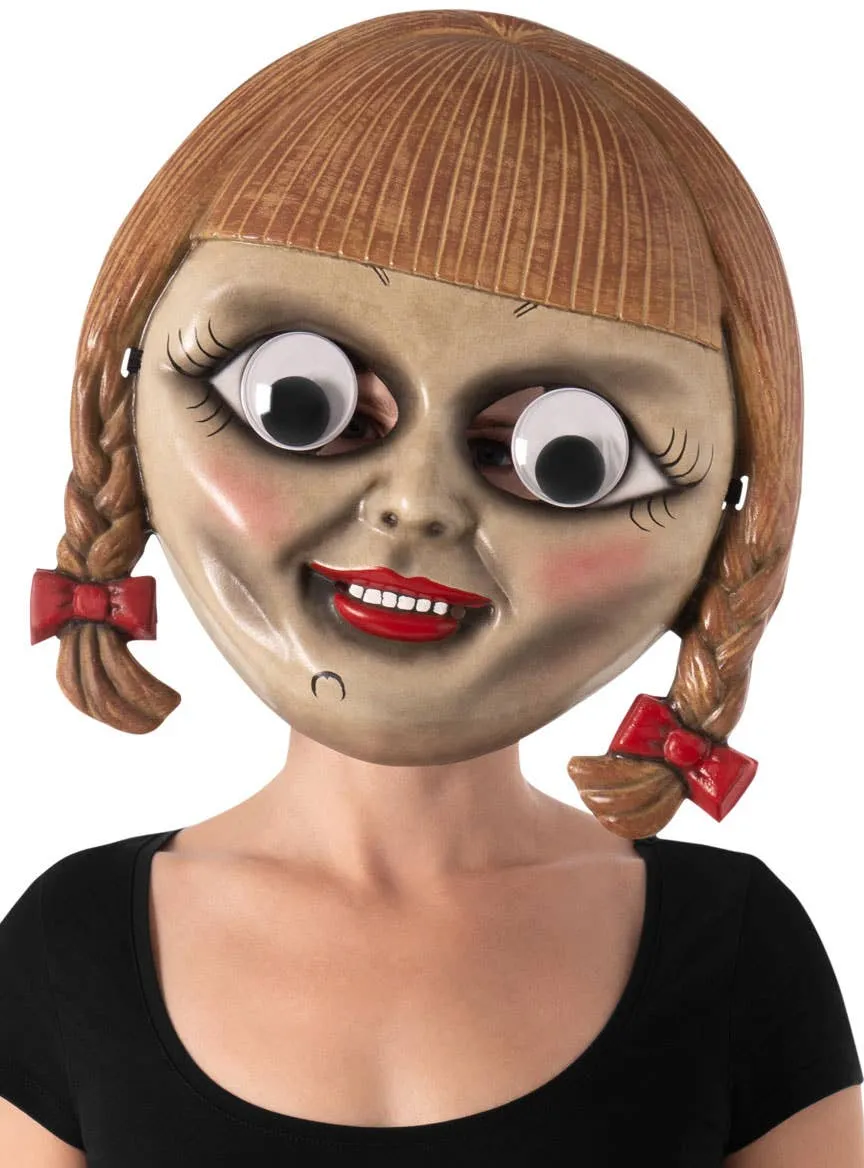 Googly Eyes Annabelle Halloween Costume Mask