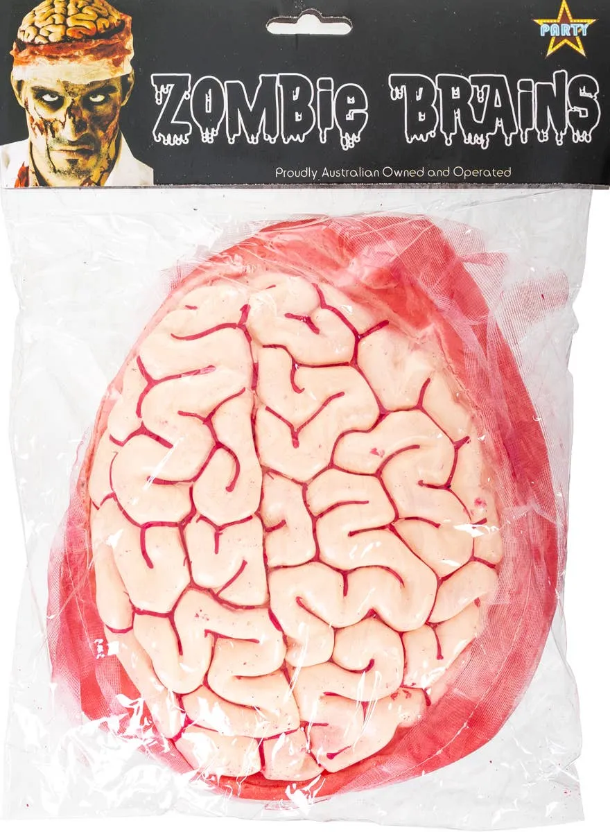 Gory Zombie Brains Costume Hat with Bandages