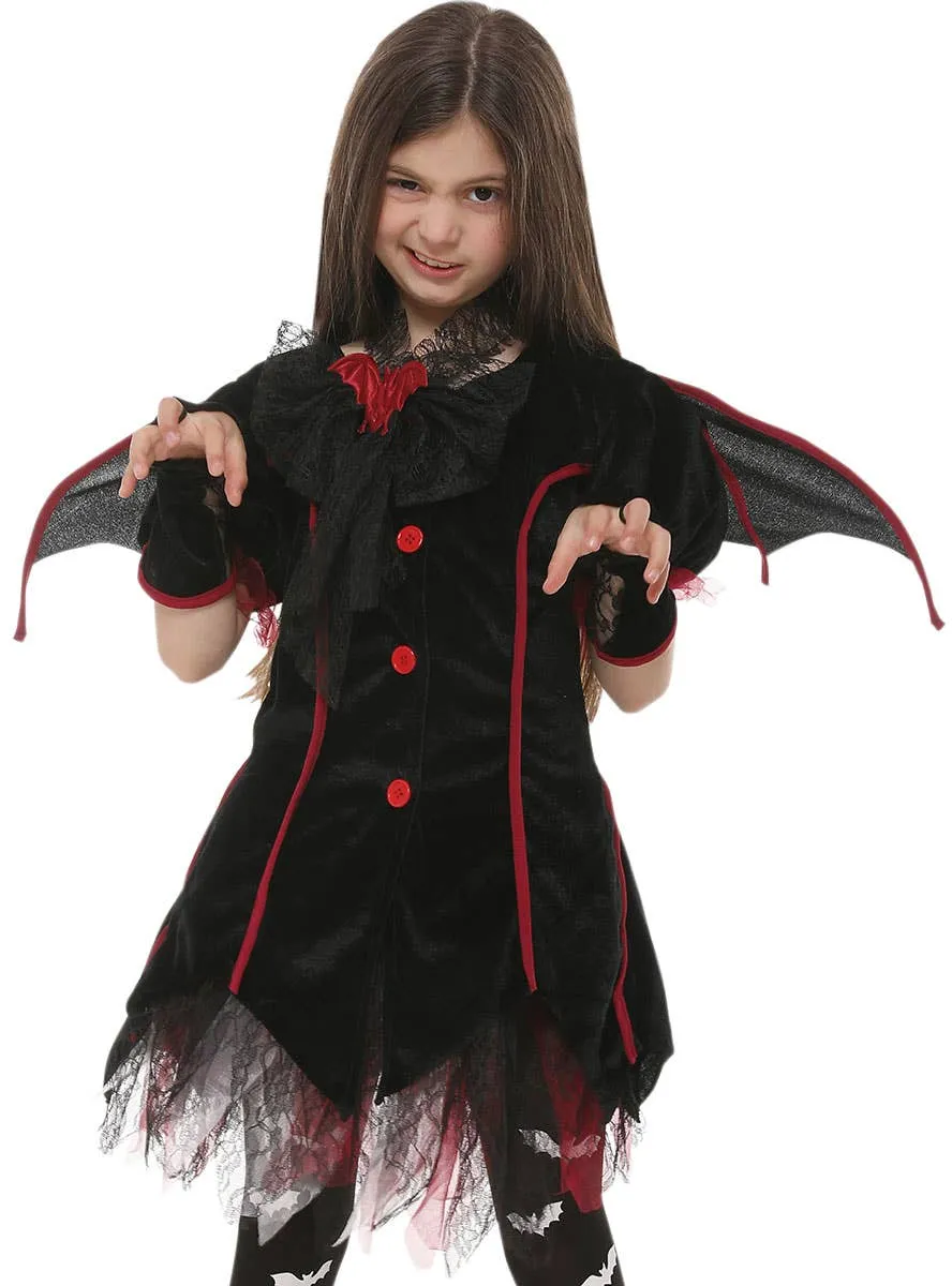 Gothic Bad Fairy Girls Halloween Costume