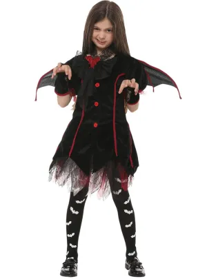 Gothic Bad Fairy Girls Halloween Costume