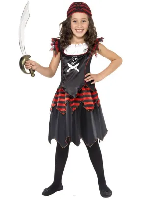 Gothic Girls Pirate Dress Up Costume