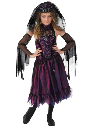 Gothic Girls Purple Princess Halloween Costume