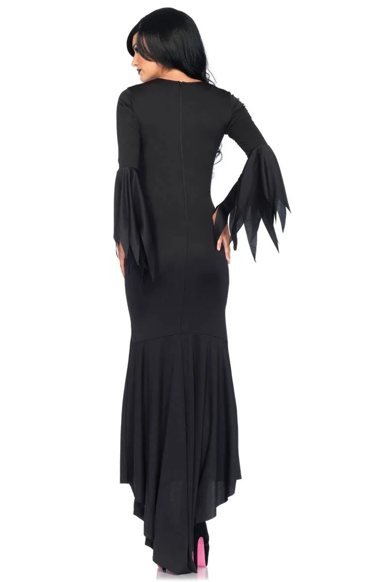Gothic Lady Womens Morticia Halloween Costume