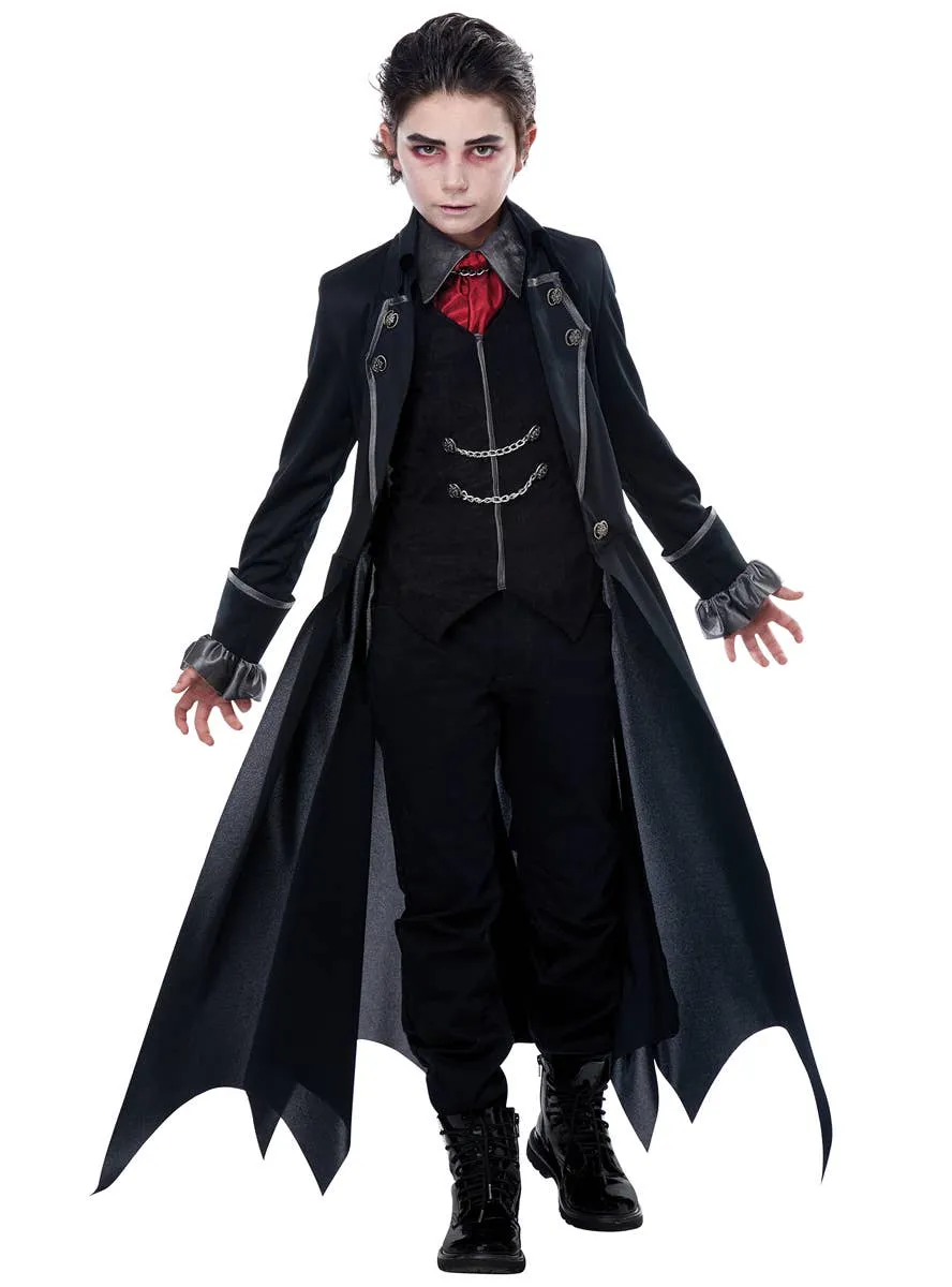 Gothic Vampire Boys Deluxe Halloween Costume
