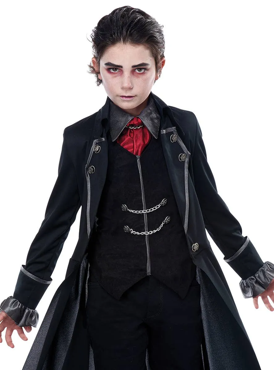 Gothic Vampire Boys Deluxe Halloween Costume