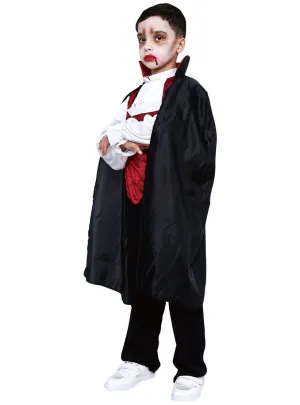Gothic Vampire Count Boys Halloween Costume