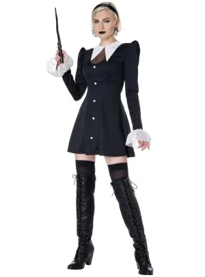 Gothic Wednesday Addams Womens Halloween Costume