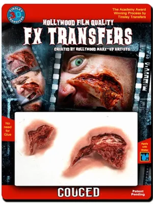 Gouged Hollywood Quality 3D FX Transfer Wound
