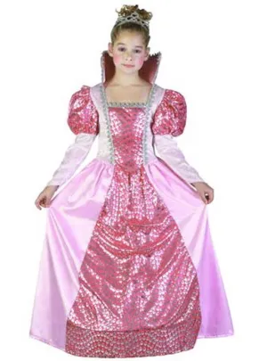 Graceful Pink Princess Girls Dress Up Costume