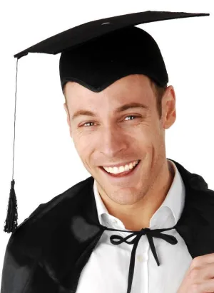 Graduation Mortar Board Black Hat