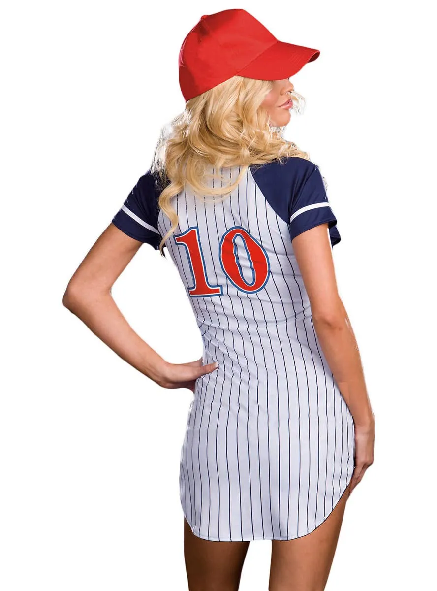 Grand Slam Womens Sexy Baseball Player Costume