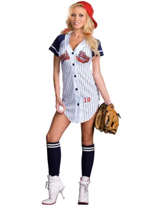 Grand Slam Womens Sexy Baseball Player Costume