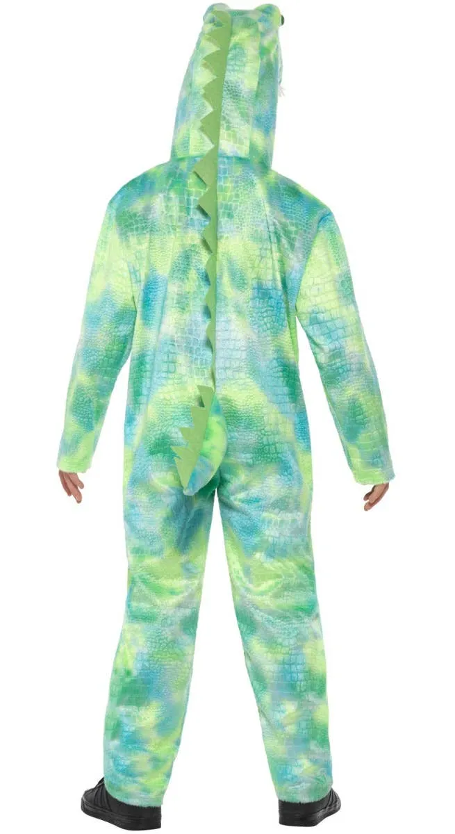 Great Big Green Dinosaur Girls Onesie Costume