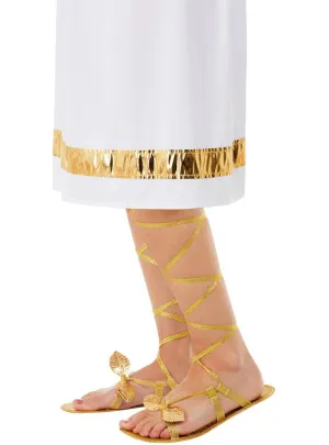 Grecian Gold Leaf Adults Costume Sandals
