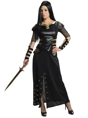 Grecian Warrior Womens Black Artemisia Costume