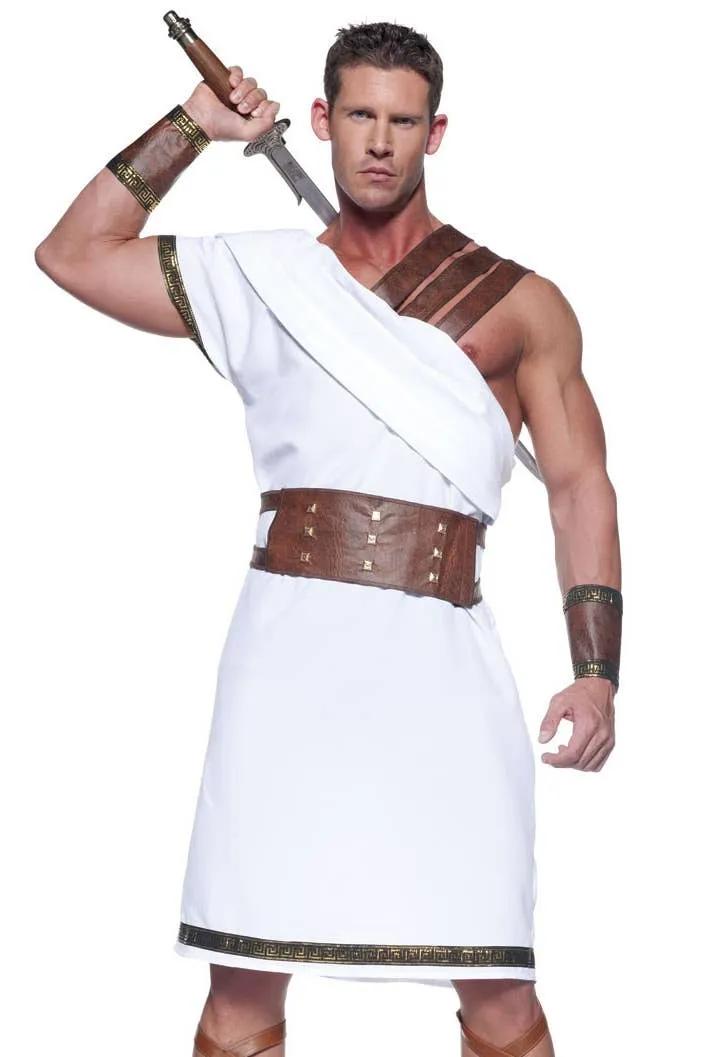 Greek Warrior Mens Fancy Dress Costume
