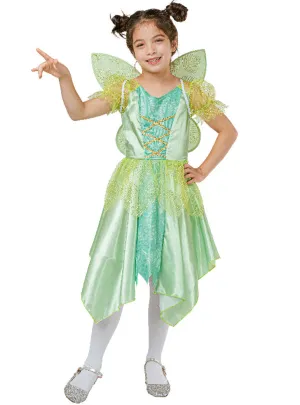 Green Tinkerbell Fairy Girls Costume