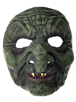 Green Witch Latex Halloween Costume Mask
