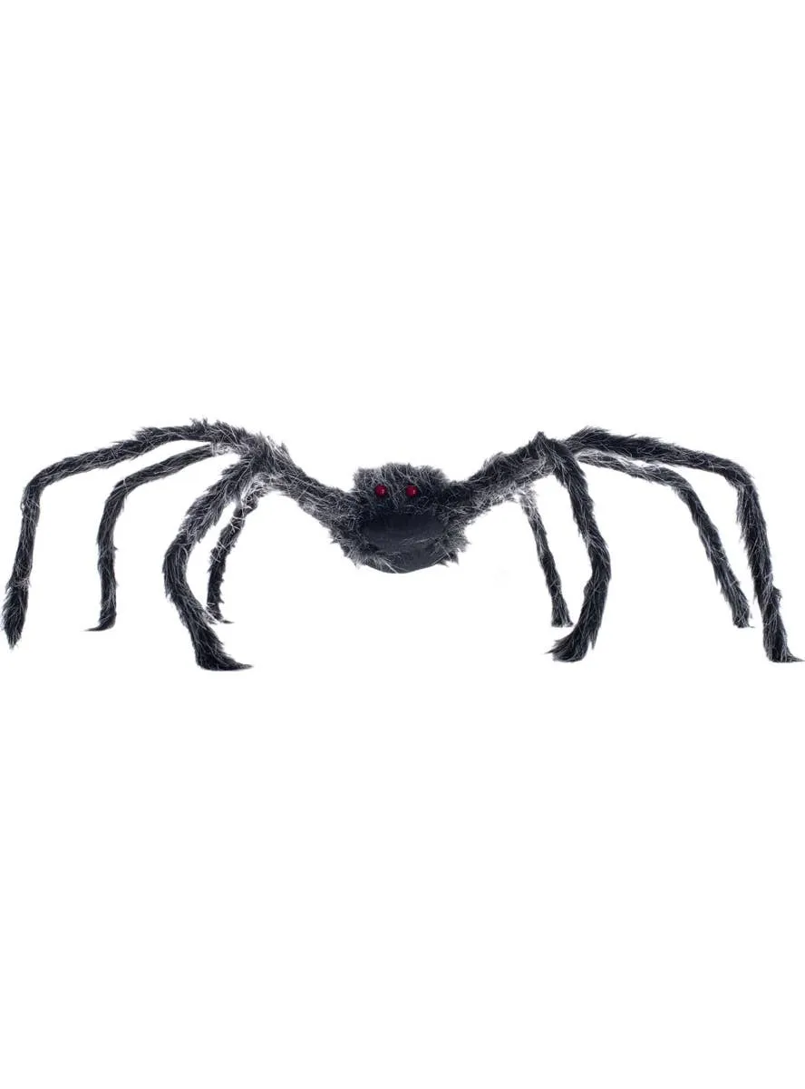Grey Poseable Spider Halloween Decoration