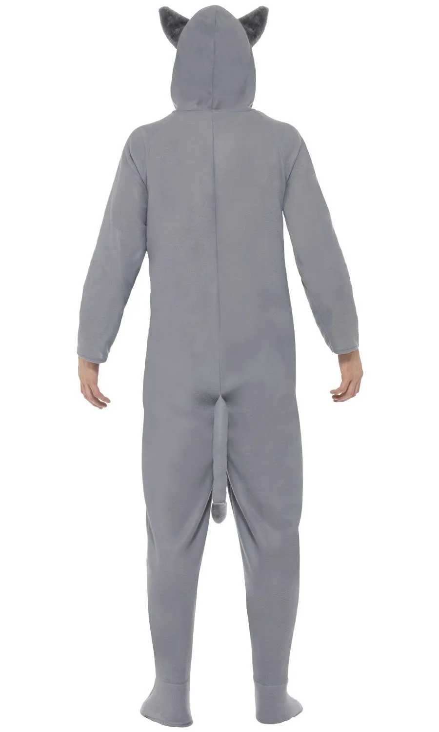Grey Wolf Mens Animal Onesie Costume