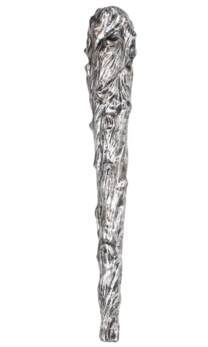 Grisly Stone Look Silver Caveman Club Accessory