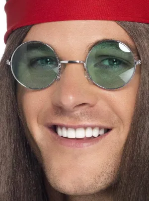 Groovy Baby Green 70s Hippie Glasses