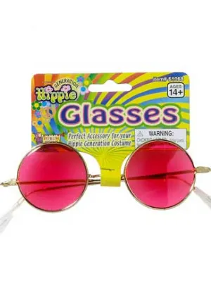 Groovy Baby Pink Hippie Glasses