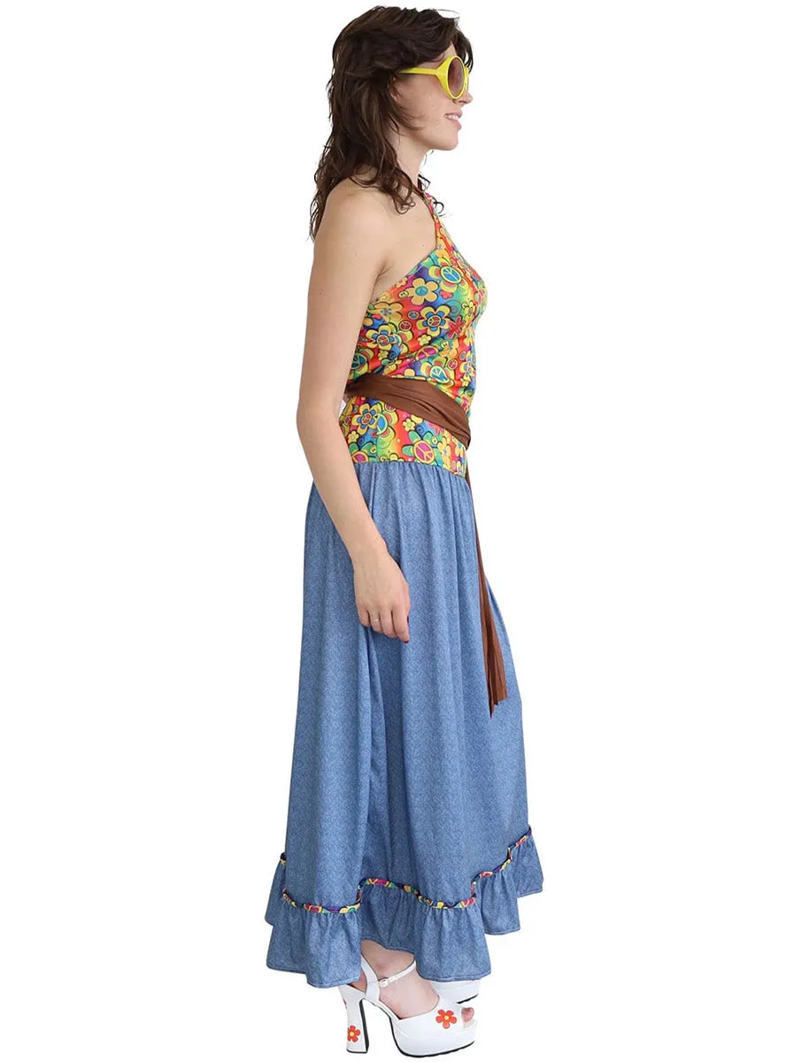 Groovy Girl Womens 1960s Hippie Costume