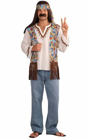Groovy Hippie Mens 1960s Costume