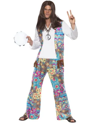 Groovy Hippie Mens Retro 70s Costume