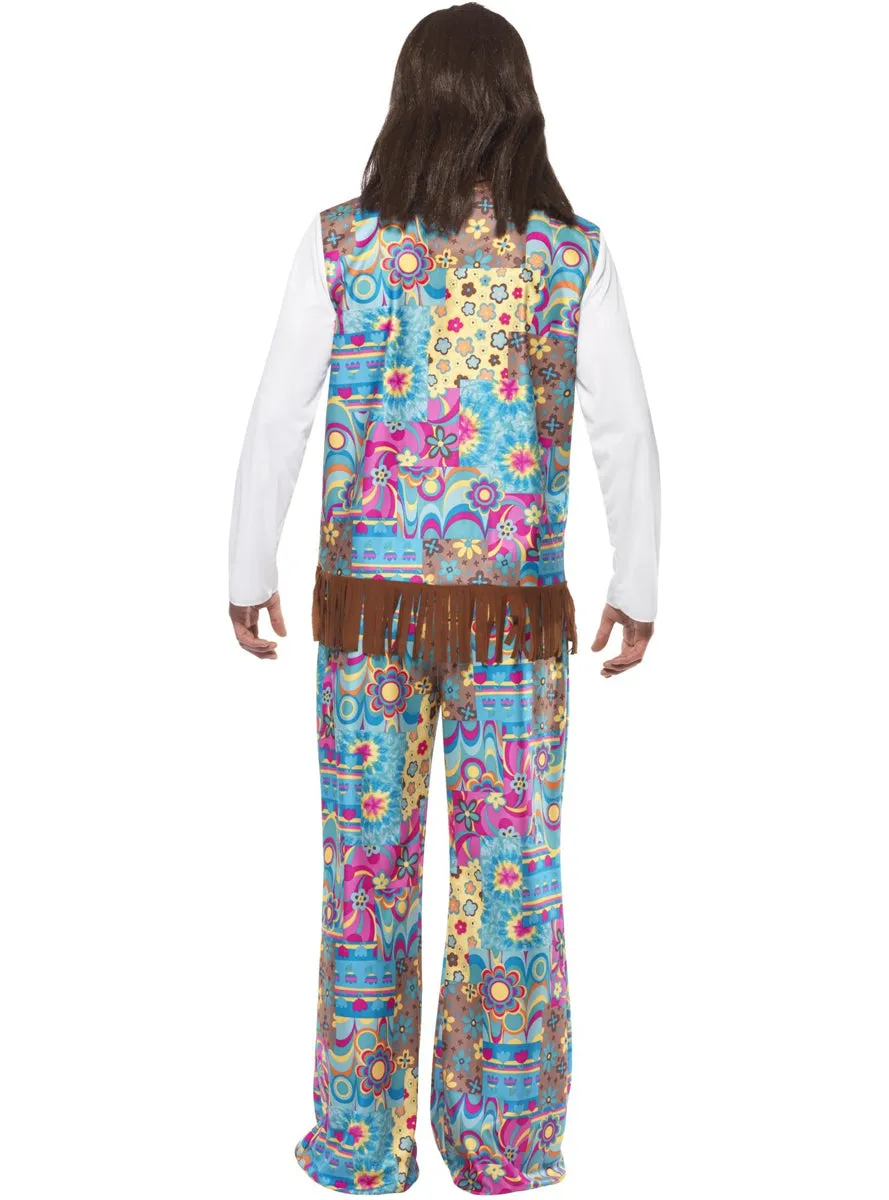 Groovy Hippie Mens Retro 70s Costume