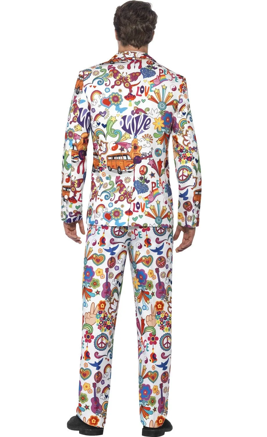 Groovy Hippie Mens Stand Out 1970s Costume Suit
