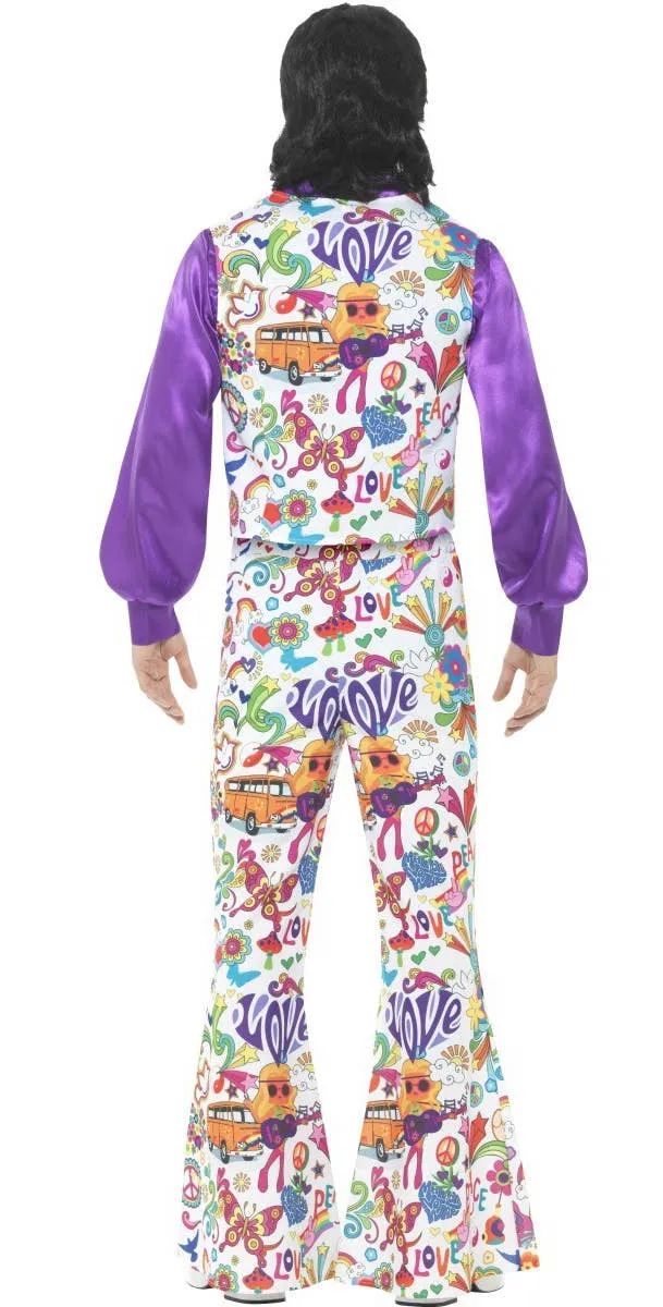 Groovy Mens 1960s Hippie Costume