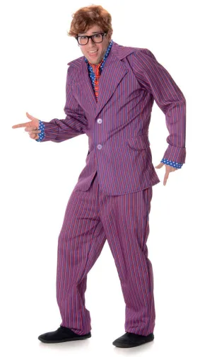 Groovy Secret Agent Mens Austin Powers Costume