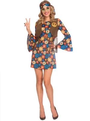 Groovy Woman Womens 70s Hippie Costume