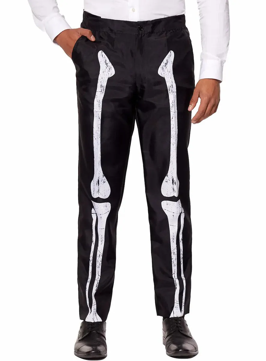 Grunge Skeleton Mens Deluxe Halloween Costume Suit