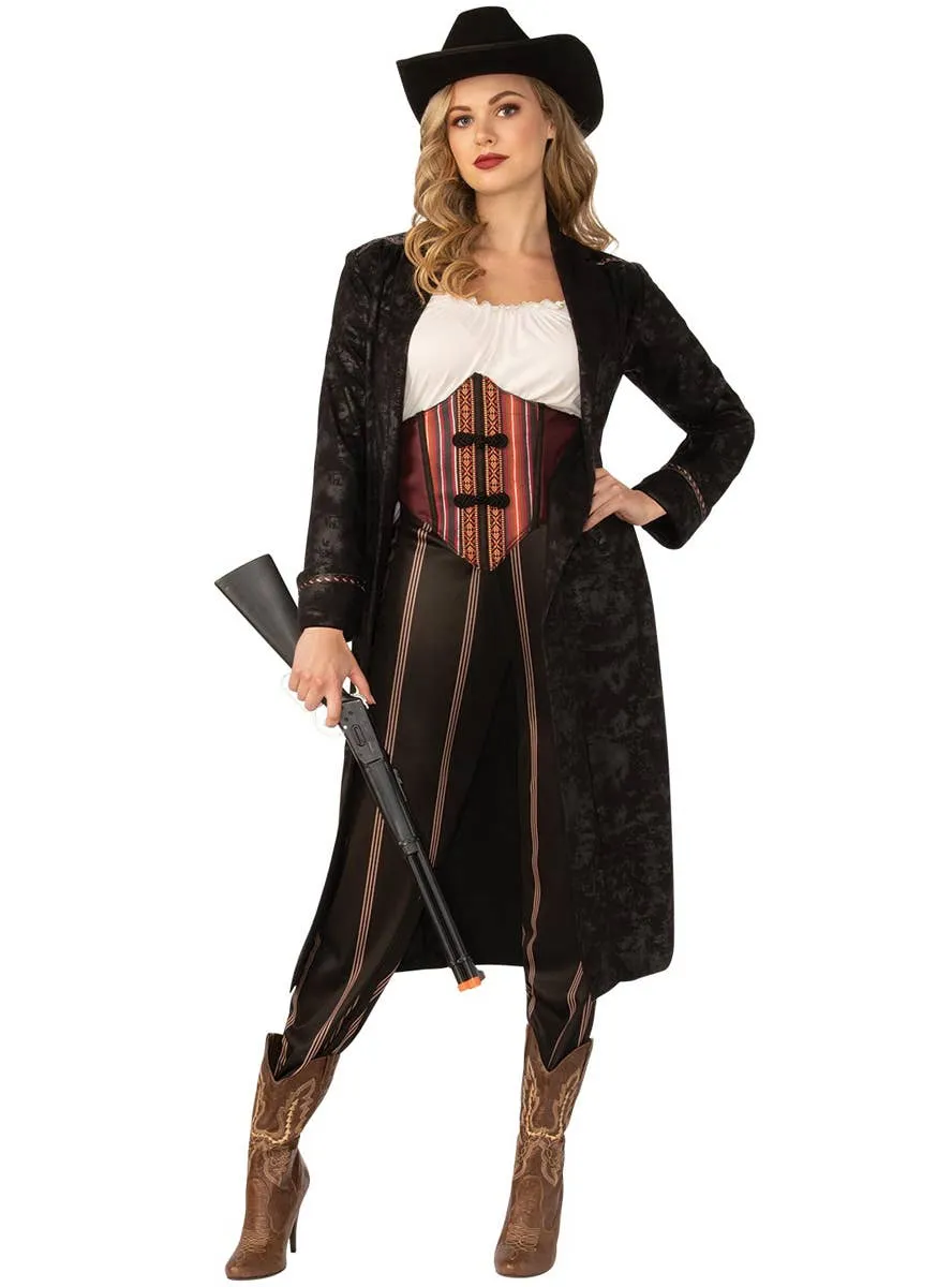 Gunslinger Womens Wild West Cowgirl Dress Up Costume
