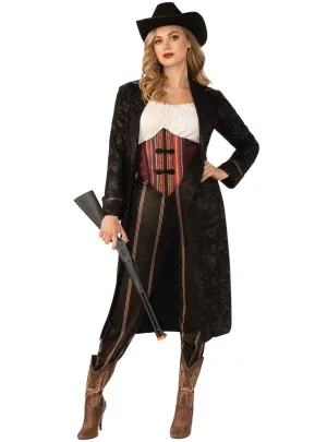Gunslinger Womens Wild West Cowgirl Dress Up Costume