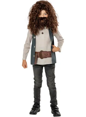 Hagrid Boys Harry Potter Costume And Wig Set