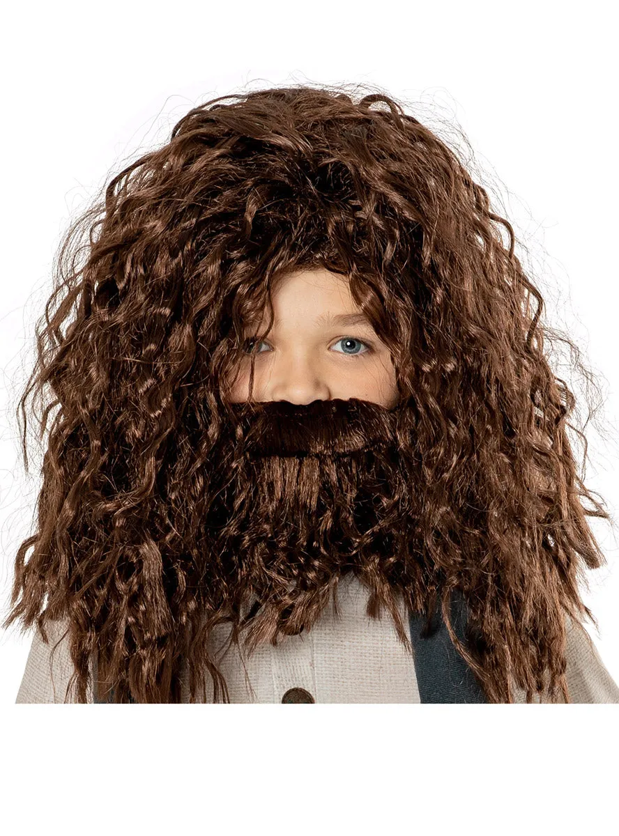 Hagrid Boys Harry Potter Costume And Wig Set