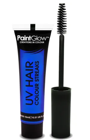Hair Mascara UV Reactive Special Effects - Neon Blue