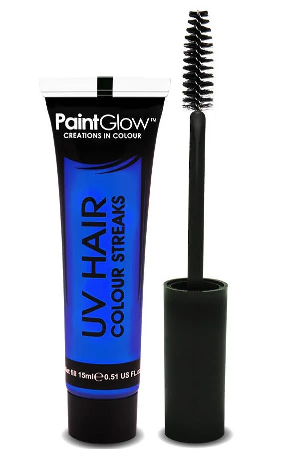 Hair Mascara UV Reactive Special Effects - Neon Blue