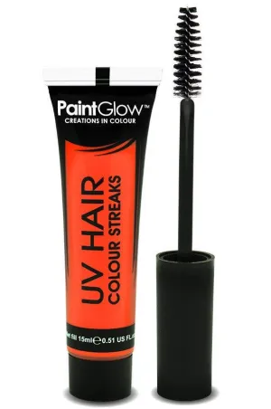 Hair Mascara UV Reactive Special Effects - Neon Orange
