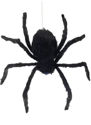 Hairy Black Animated Spider Halloween Decoration
