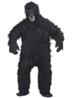 Hairy Black Gorilla Deluxe Adults Animal Costume