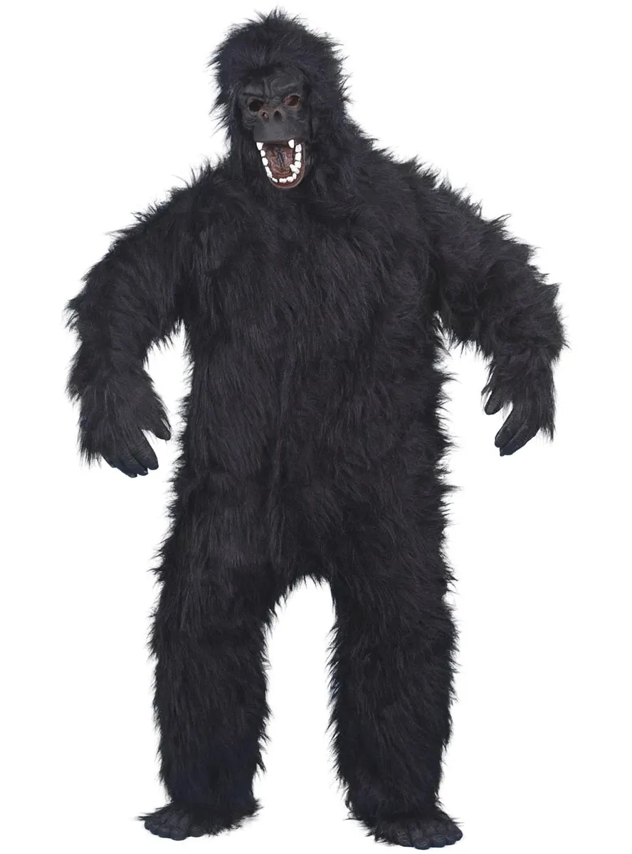 Hairy Black Gorilla Deluxe Adults Animal Costume